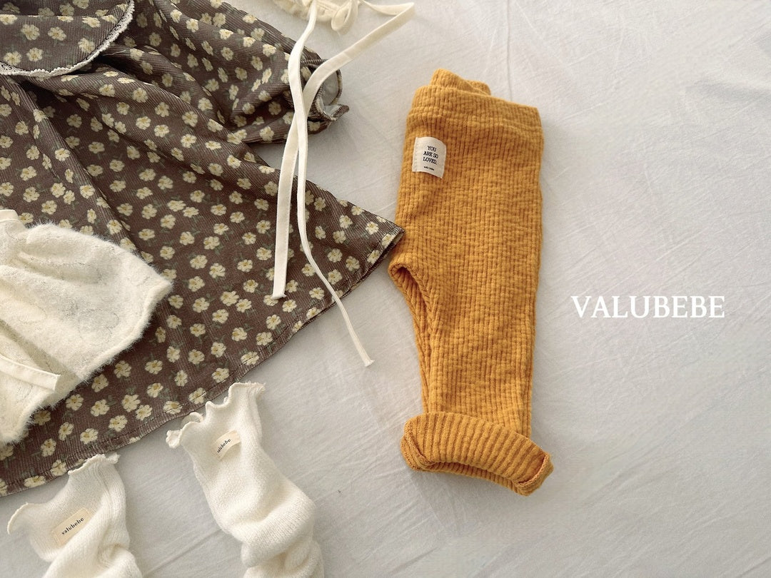 [valubebe] Warm ribbed leggings