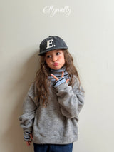 [ELLY MOLLY] Snow warmer stripe turtleneck tee