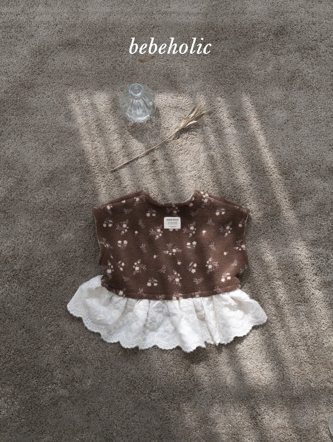 [bebeholic] Elsa flower lace vest