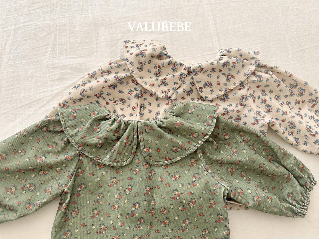 [valubebe] Garnet flower blouse
