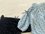 [valubebe] Dot ribbon rompers