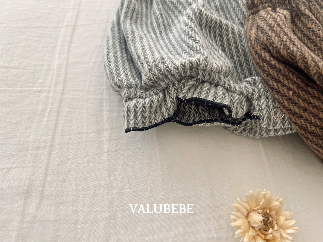 [valubebe] Herringbone frill pumpkin pants