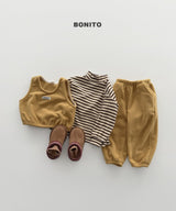 [BONITO] Retro loose halfneck tee