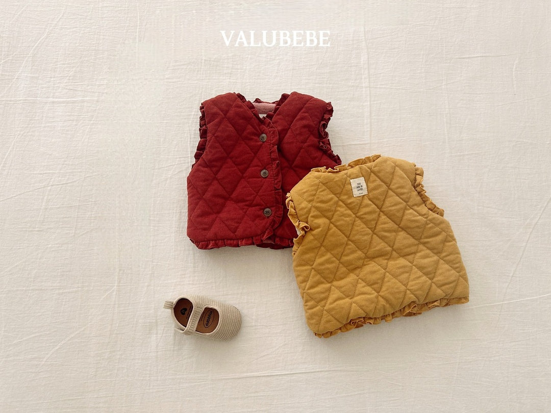 [valubebe] Frill padded vest