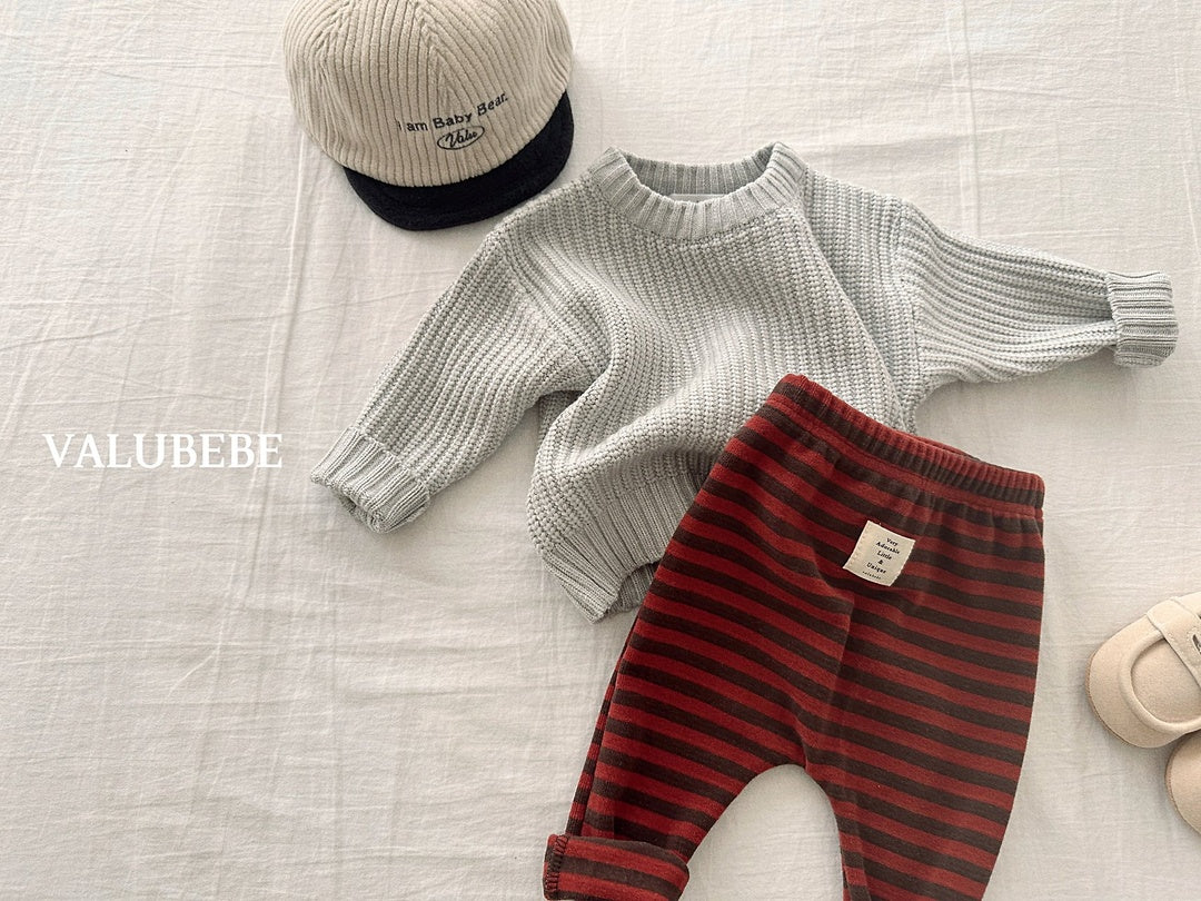 [valubebe] Stripe warm leggings