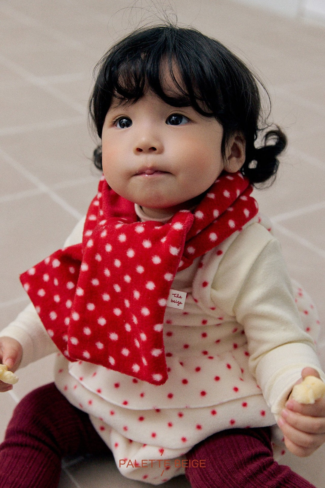 [PALETTE BEIGE] Dot bustier set