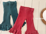 [valubebe] Frill lace bootcut pants