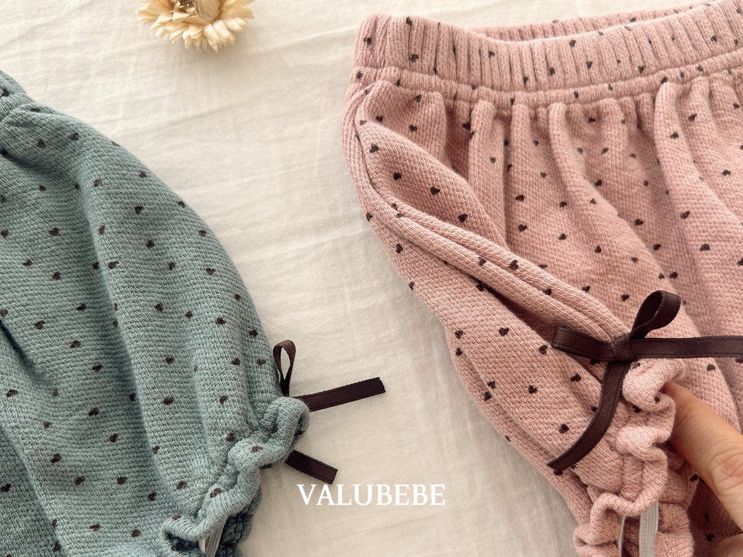 [valubebe] Heart ribbon bloomers