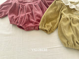 [valubebe] Embroidered velor suit