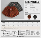 [ELLY MOLLY] Latte stripe balloon shorts