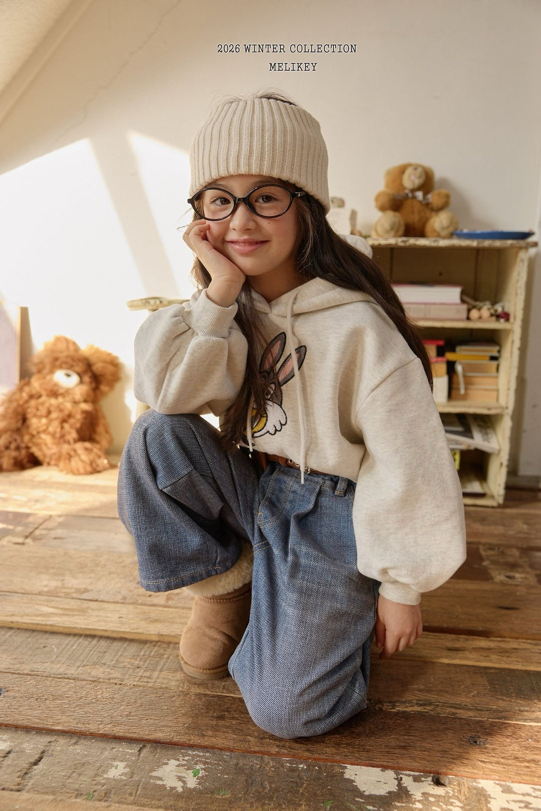[Melikey] Twill velvet denim pants