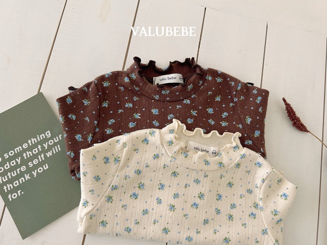 [valubebe] Rose flower mellow tee