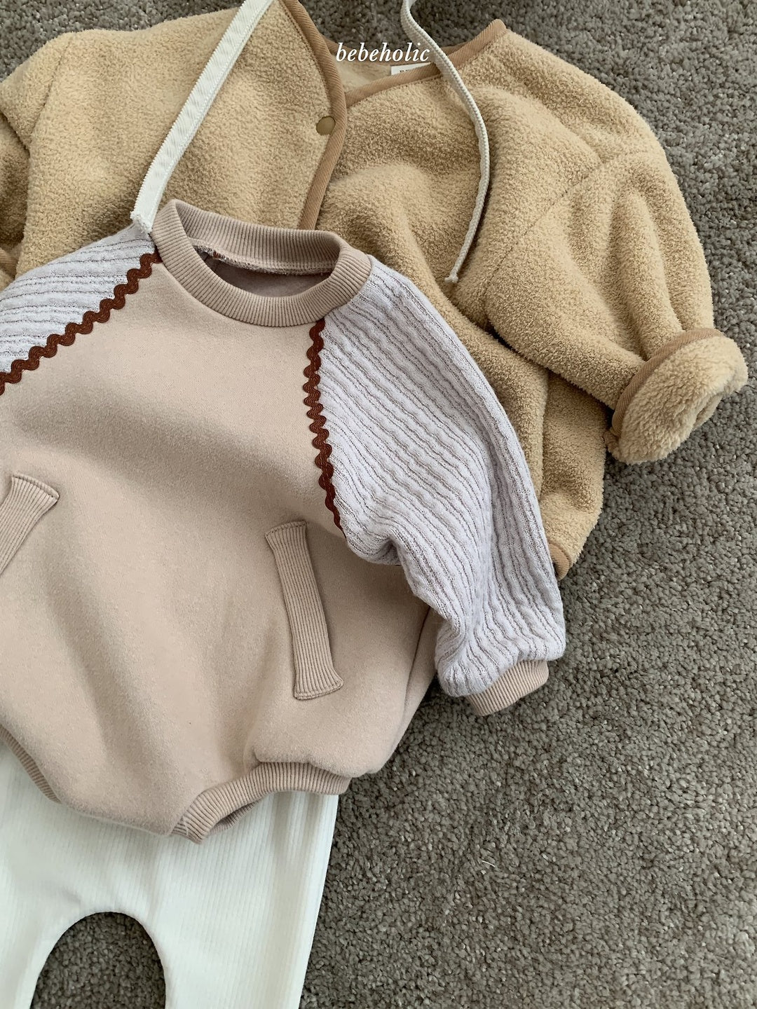 [bebeholic] Scotch raglan rompers