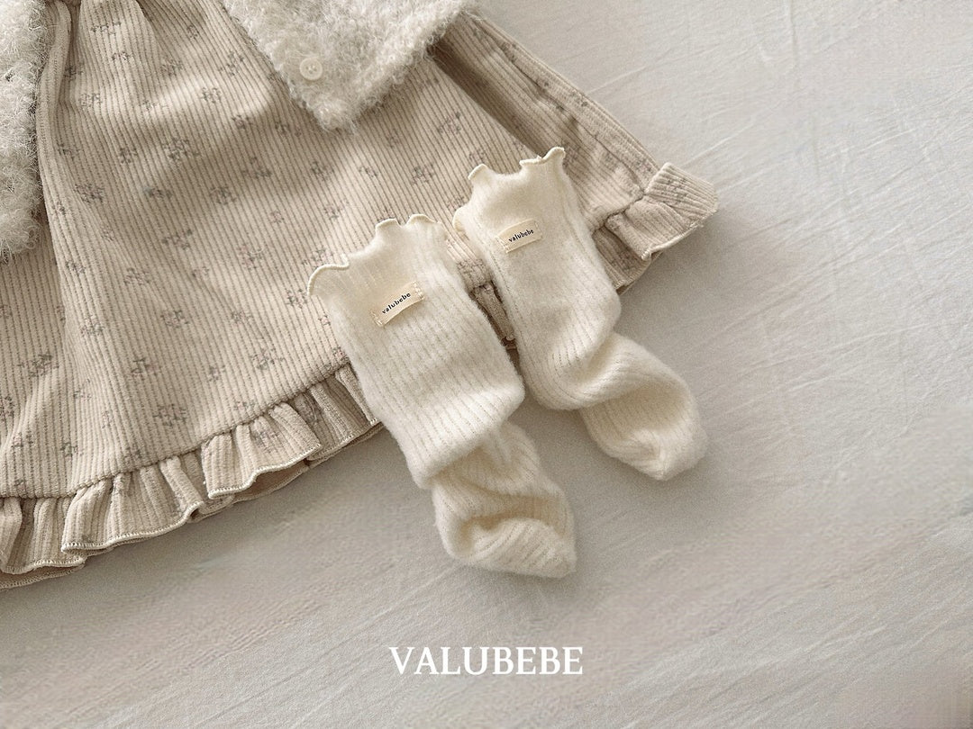 [valubebe] Warm mellow rib socks