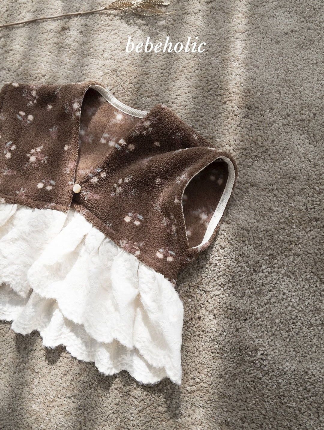 [bebeholic] Elsa flower lace vest