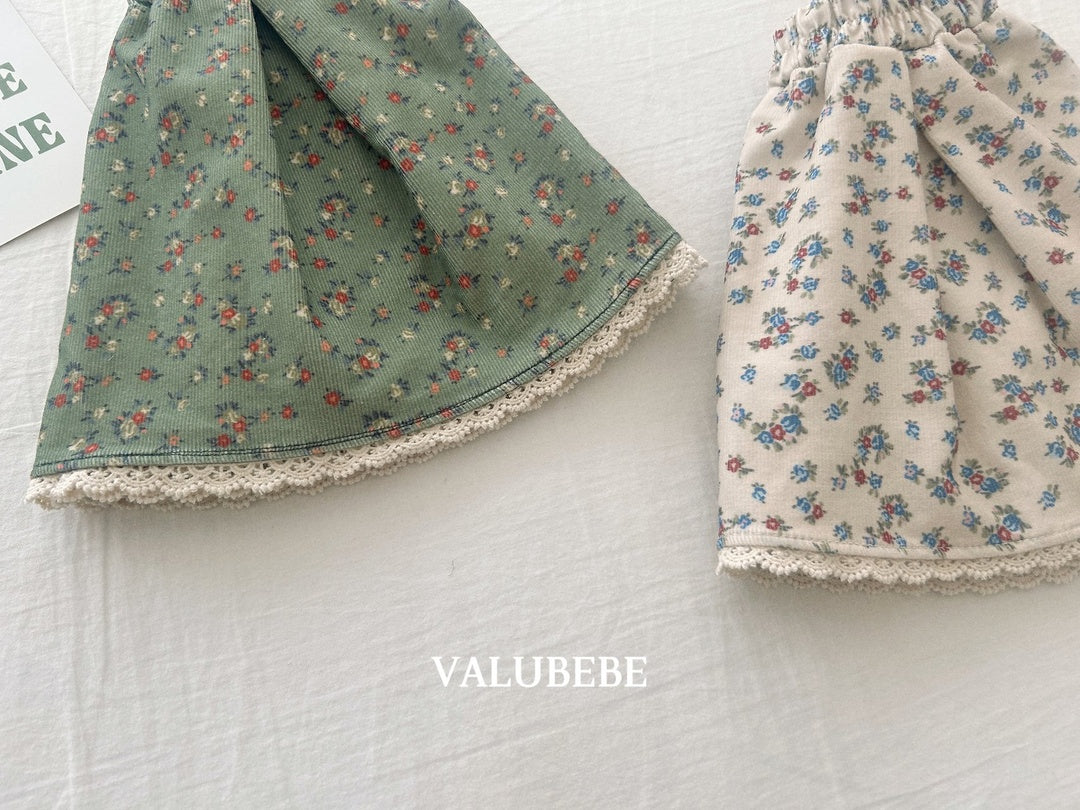 [valubebe] Garnet flower skirt