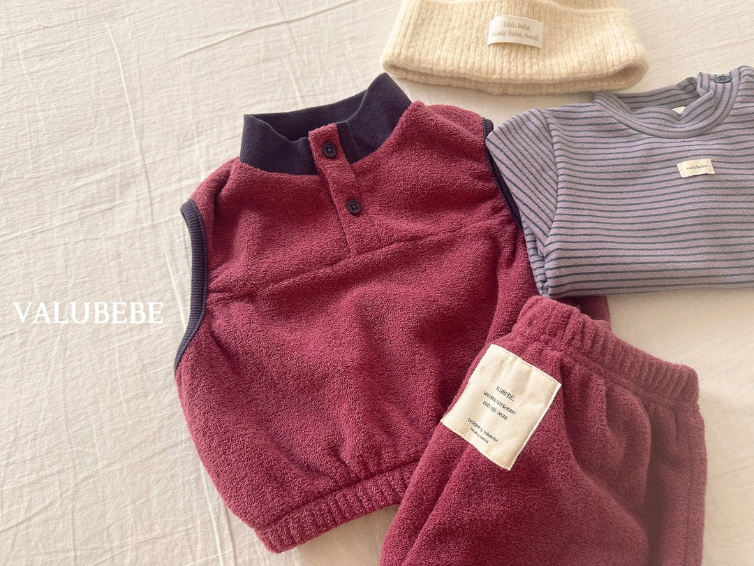 [valubebe] Mild fleece vest