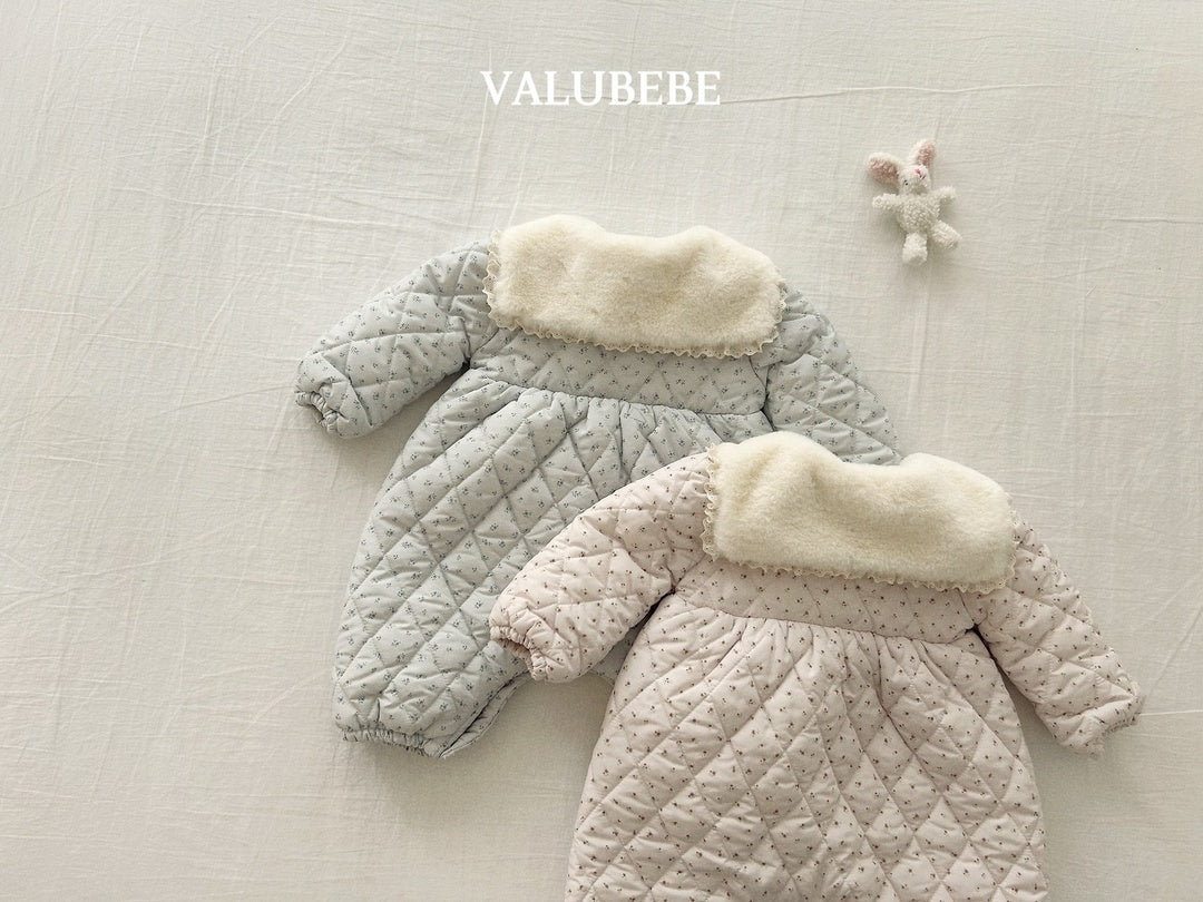 [valubebe] Sherbet flower padding suit