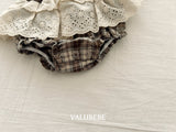 [valubebe] Checked lace bloomer