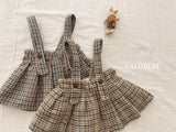 [valubebe] Marv check pleats skirt