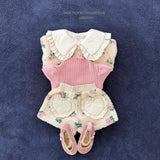 [Melikey] Flower boa jacket