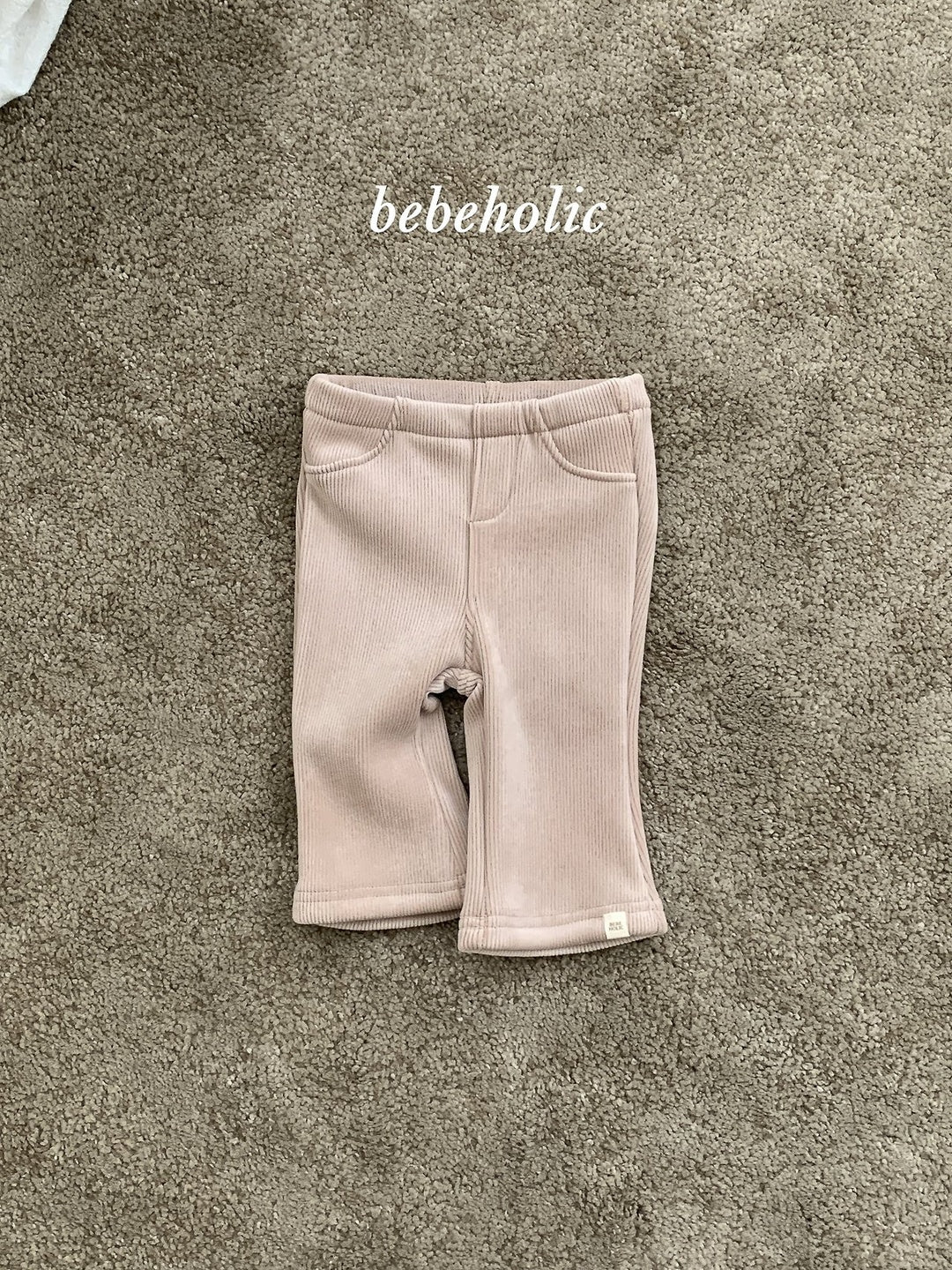 [bebeholic] Basil rib flare pants