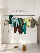[ELLY MOLLY] Arched jogger pants