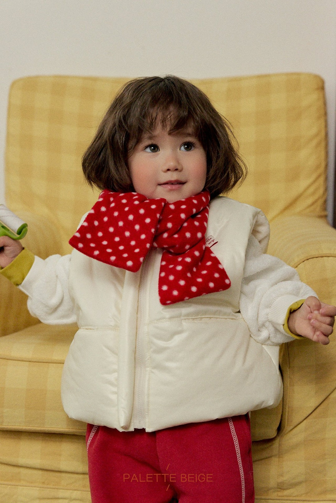 [PALETTE BEIGE] Volume padded vest