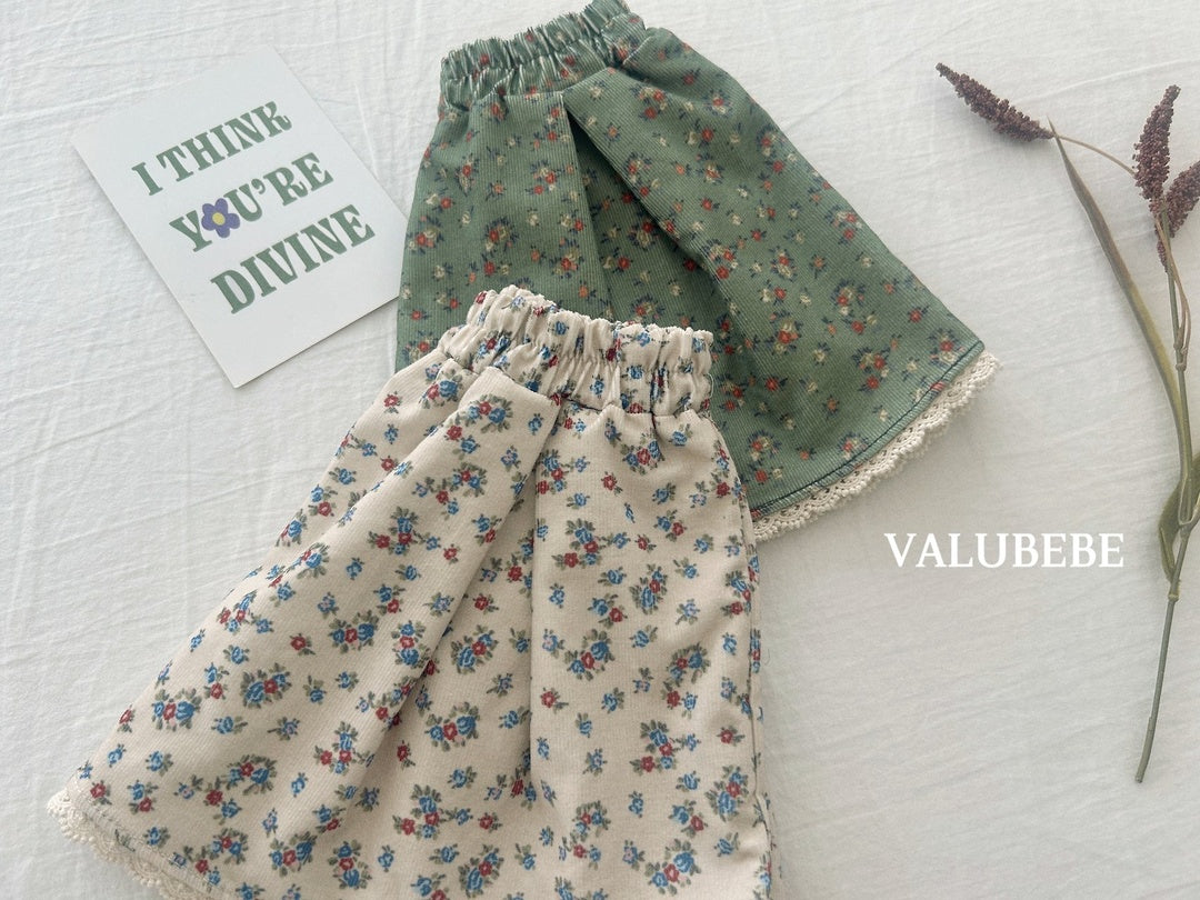 [valubebe] Garnet flower skirt