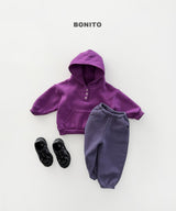 [BONITO] Round placket hood tee