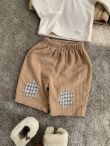 [bebeholic] Patch corduroy pants