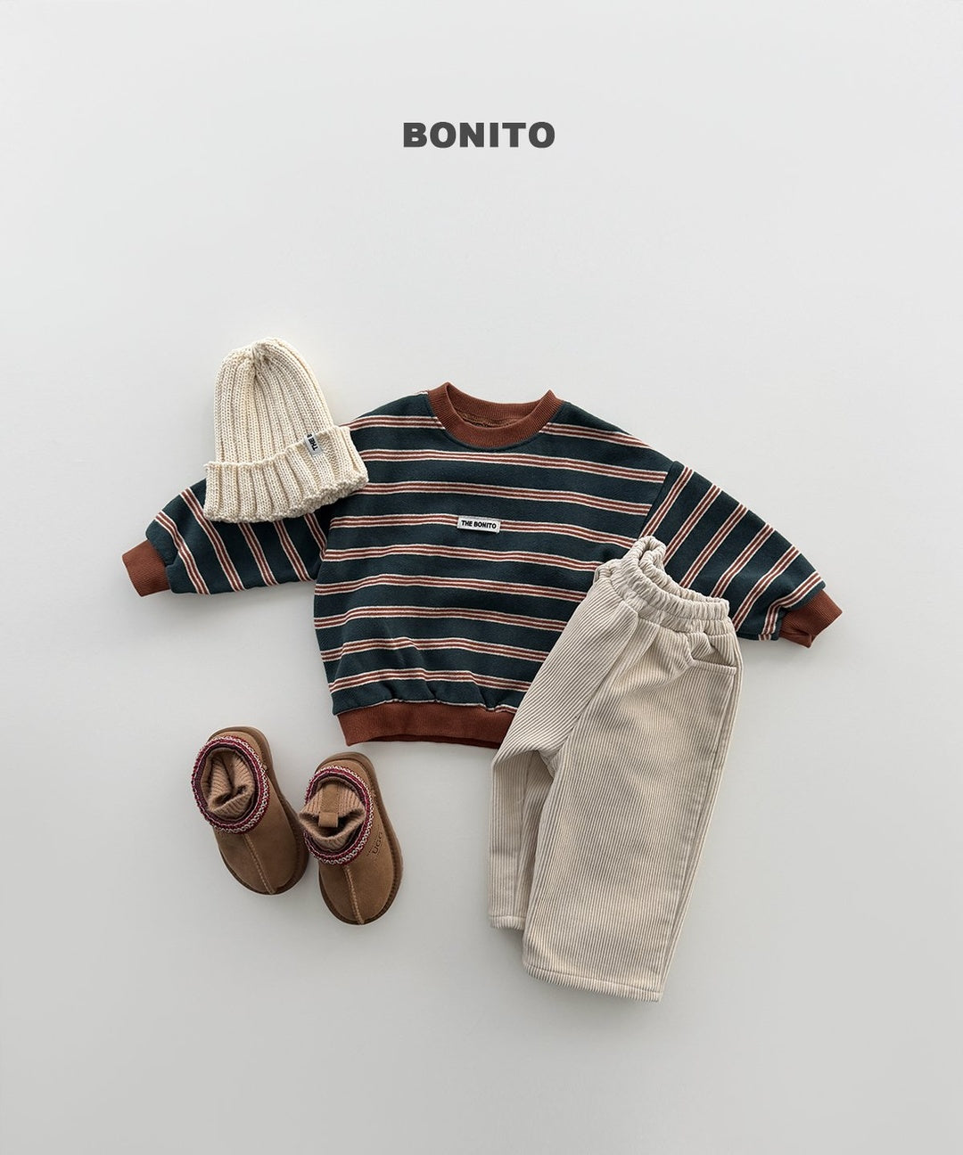 [BONITO] Rib knit beanie