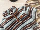 [valubebe] Wrinkle stripe collar anorak