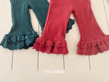 [valubebe] Frill lace bootcut pants