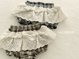 [valubebe] Checked lace bloomer