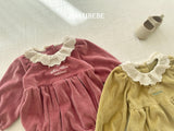 [valubebe] Embroidered velor suit