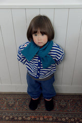 [PALETTE BEIGE] Stripe cardigan