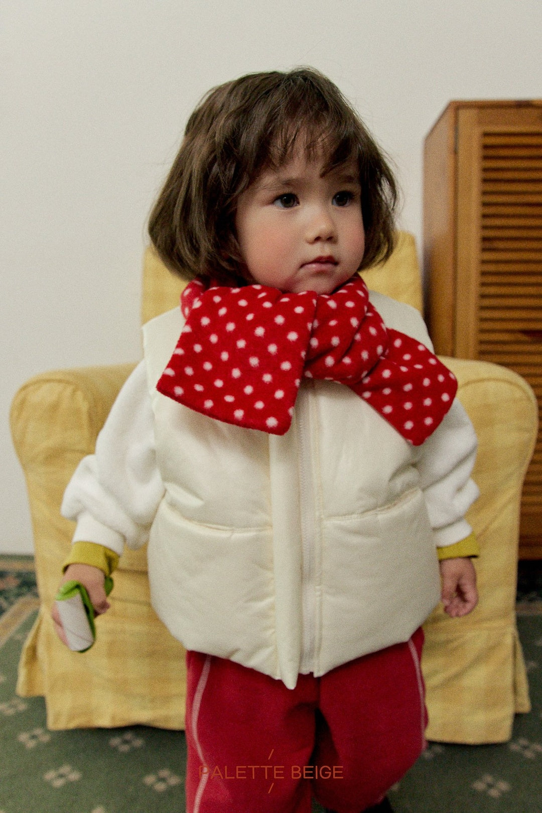 [PALETTE BEIGE] Volume padded vest