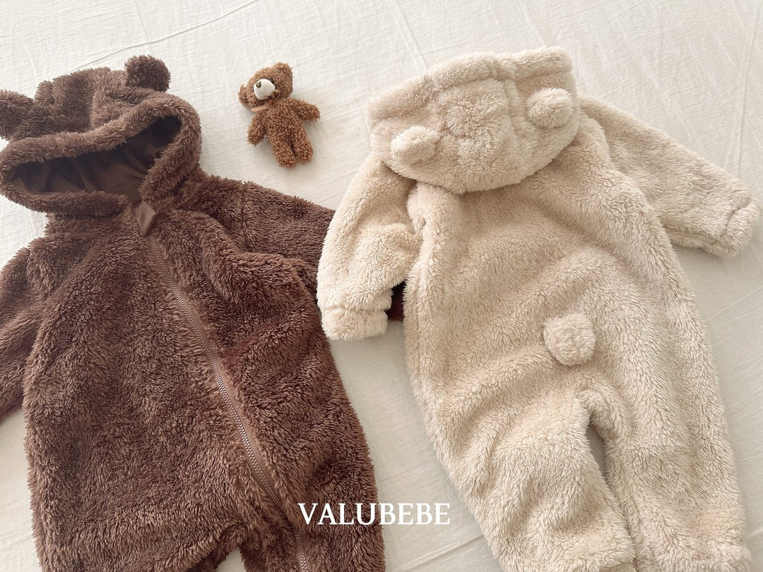[valubebe] Bear fleece suit
