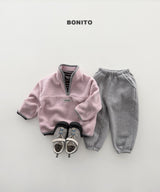 [BONITO] Cotton candy coloration half zip