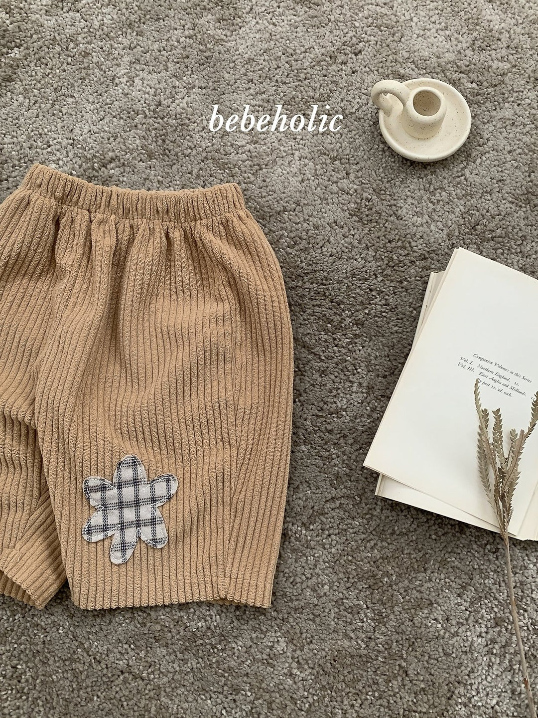 [bebeholic] Patch corduroy pants