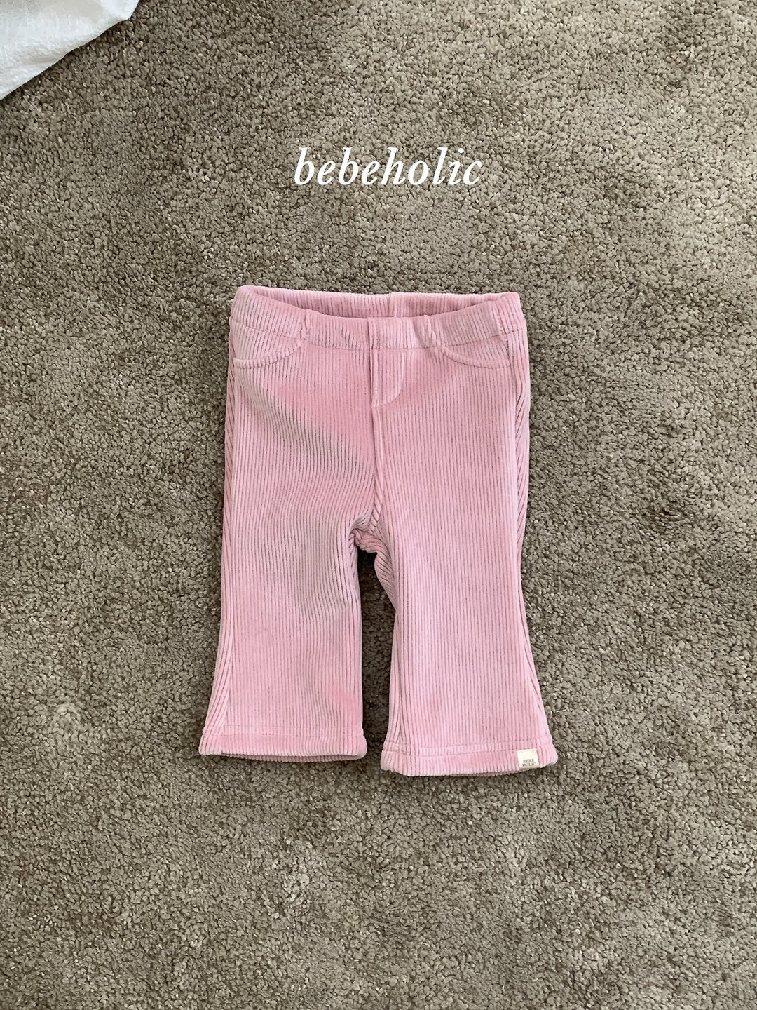 [bebeholic] Basil rib flare pants