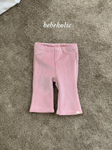 [bebeholic] Basil rib flare pants