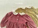 [valubebe] Embroidered velor suit