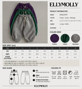 [ELLY MOLLY] Arched jogger pants