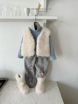 [Melikey] Bear illustration jogger pants