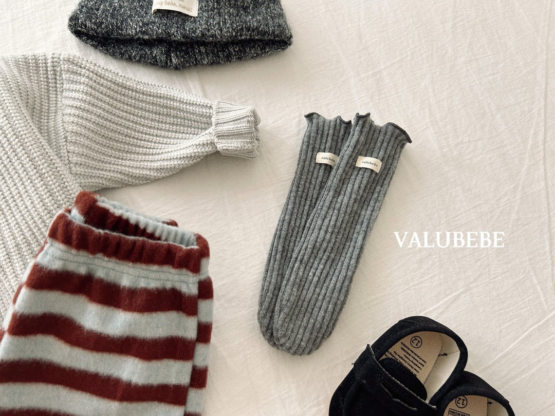 [valubebe] Warm mellow rib socks