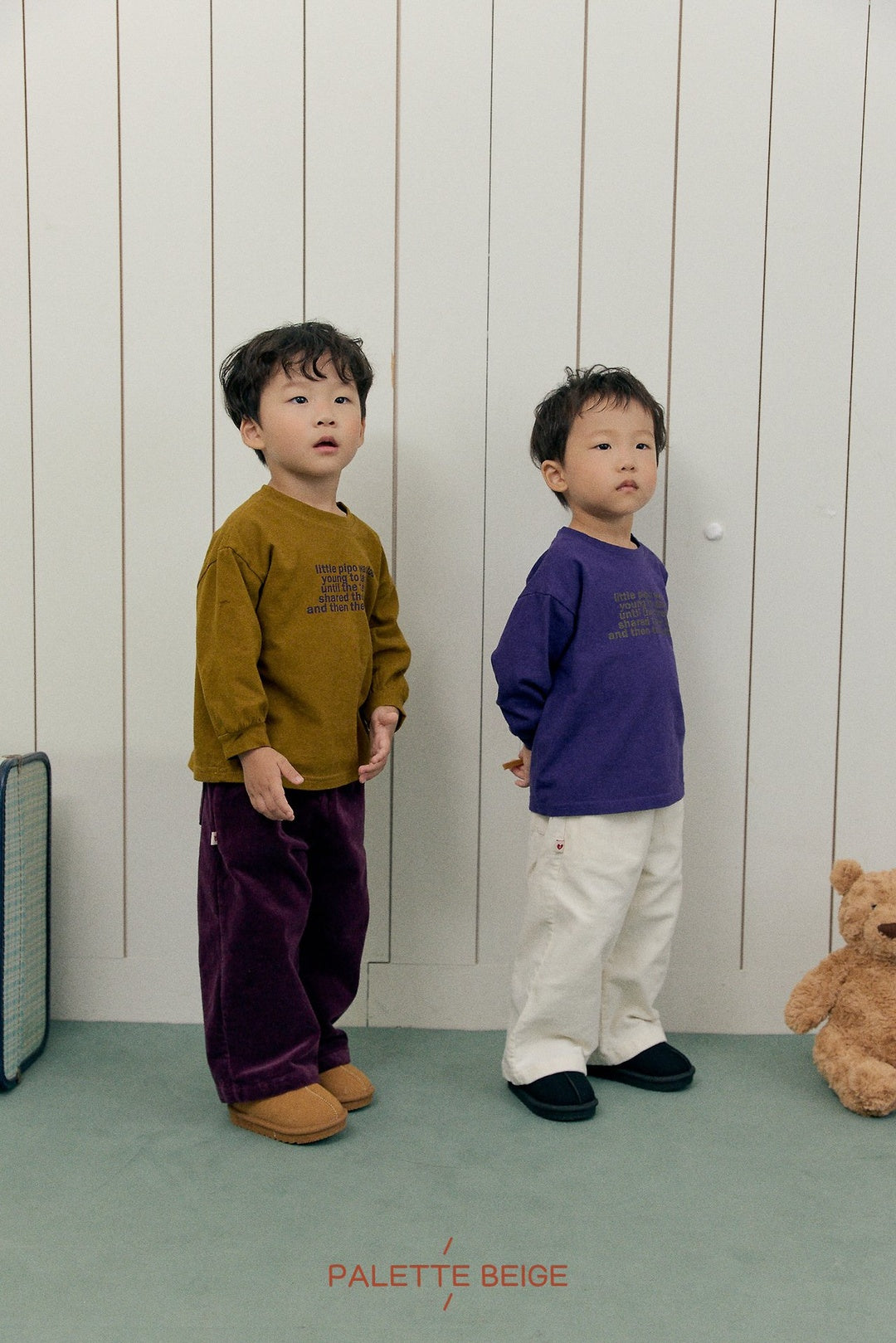 [PALETTE BEIGE] Basic corduroy pants