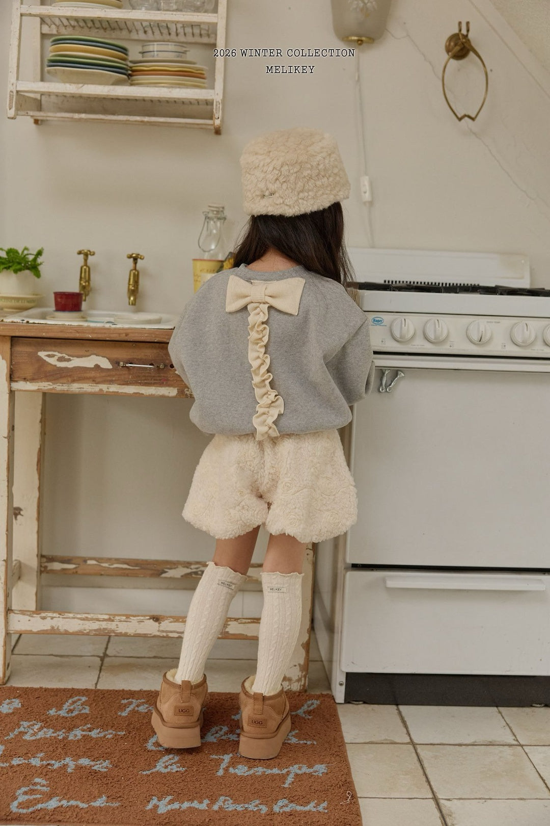 [Melikey] Cable long socks