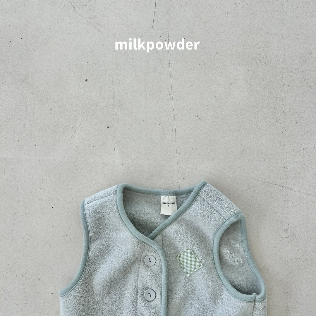 [milk powder] Warm fleece vest